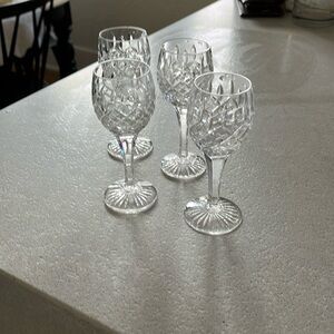 Crystal aperitif glasses